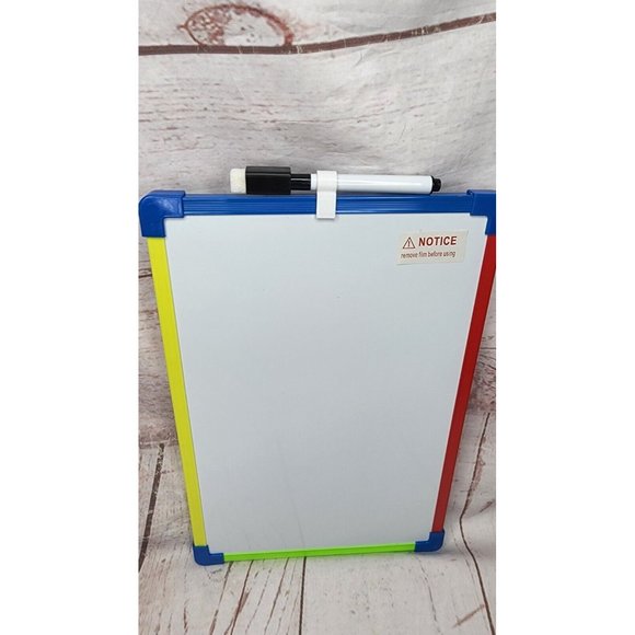 Dry Eraser Whiteboard With Magnetic Marker  12"x8" DOES NOT HANG BY MAGNET - Picture 7 of 12